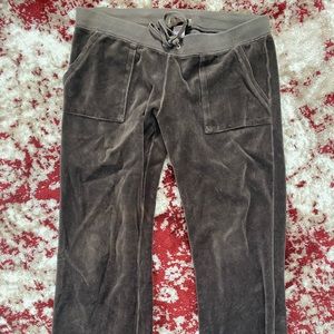 Juicy Couture BROWN VELOUR Pant w/Pockets SIZE M